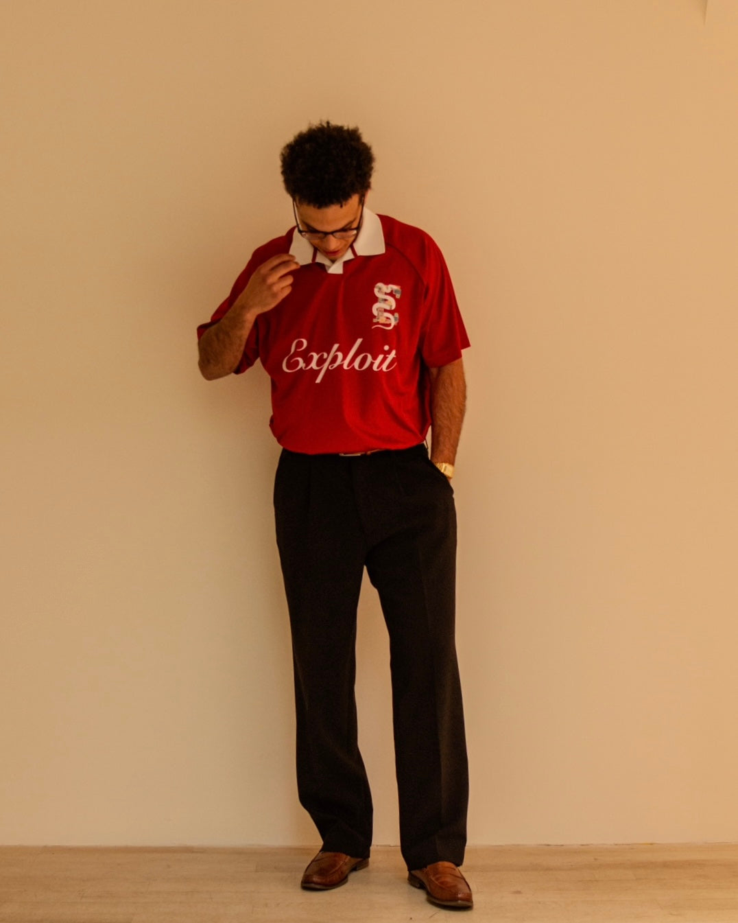 Navy Mint Stamp Polo