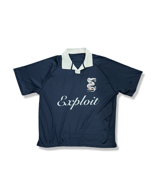 Navy Mint Stamp Polo