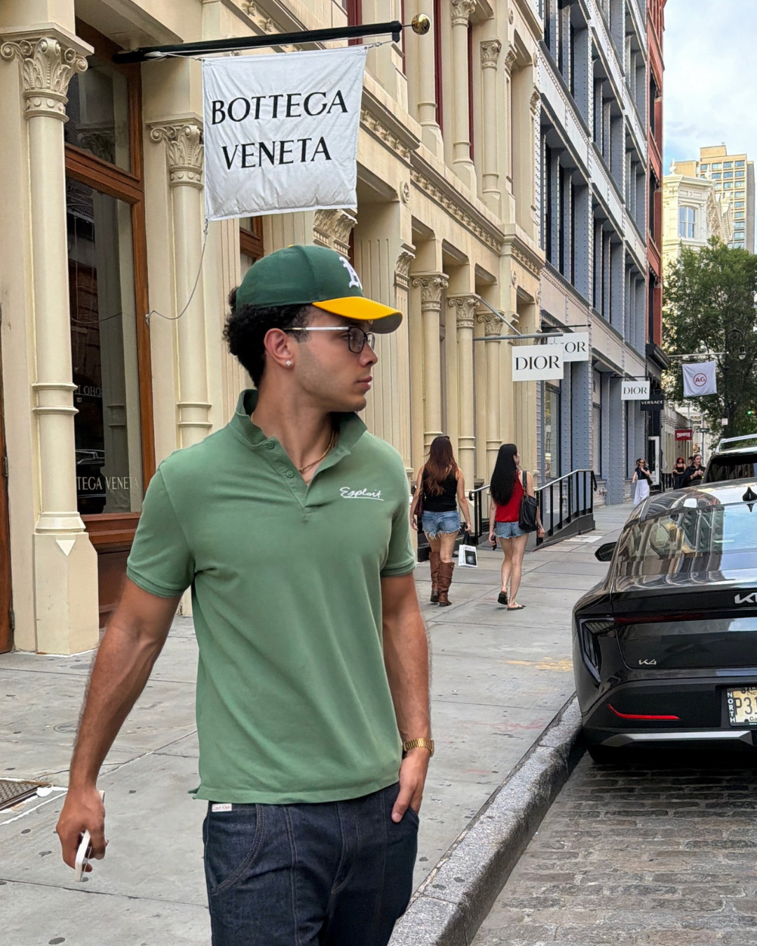 Green Graphic Polo