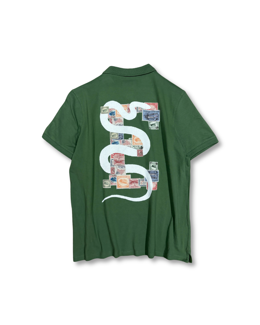 Green Graphic Polo