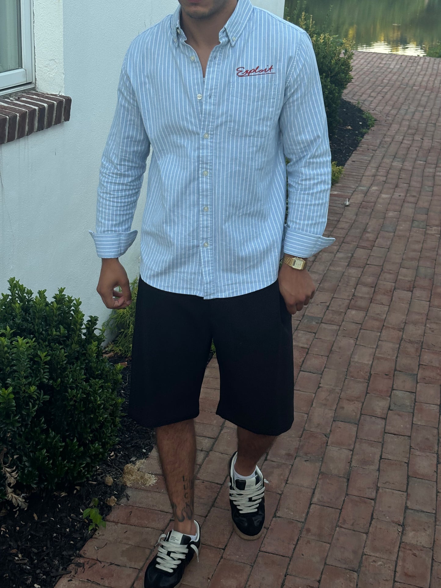 Striped Button-up
