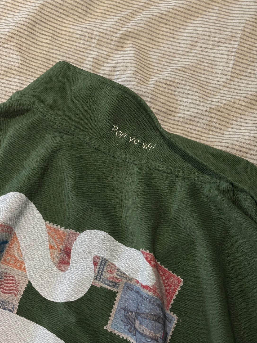 Green Graphic Polo